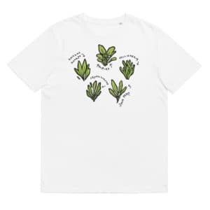 The Big 5 of Aquatic Plants - Unisex organic cotton t-shirt